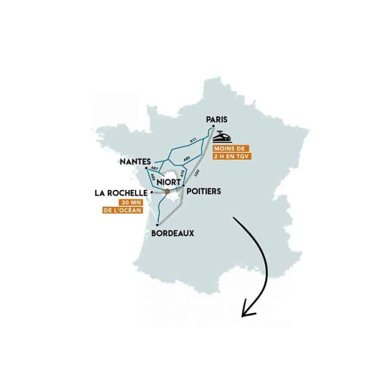 Comment venir en Deux-Sèvres ?