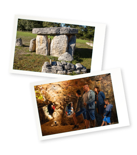 Escapade Apprendre en s'amusant : à la découverte des tumulus de Bougon et des dernières mines d'argent des Rois Francs