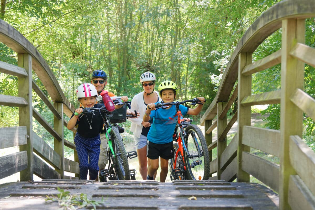 Randonnée dans le marais à velo