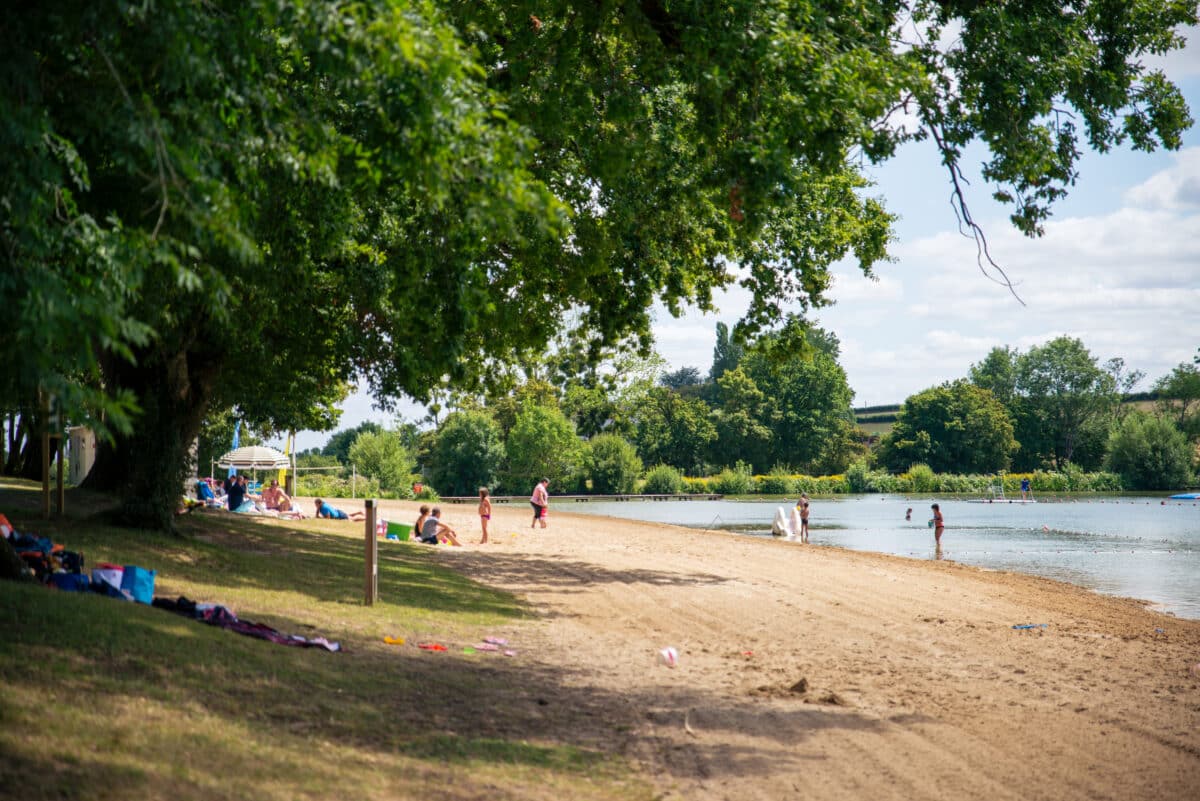 Plage surveillée à Verruyes