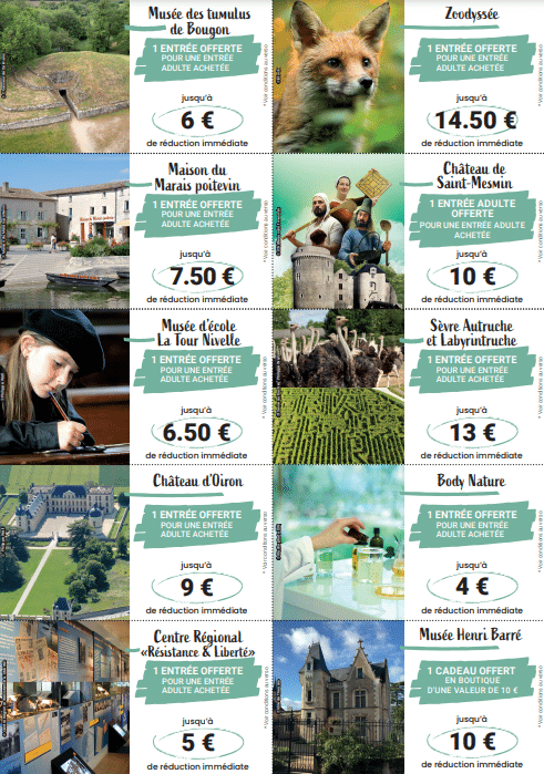 Carnet de réduction Escapades 79